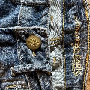 vintage american eagle mid rise flared jeans